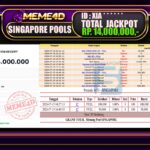Bukti Jp MEME4D Togel Online 16 Juli 2026